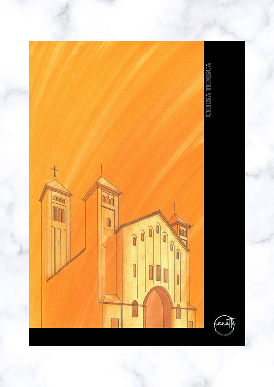 Affiche picturale église luthérienne rome