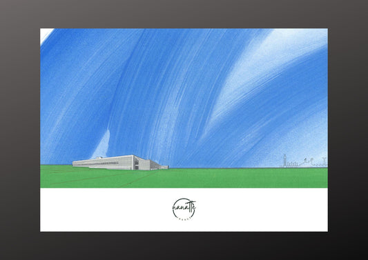 affiche usine dans la campagne française