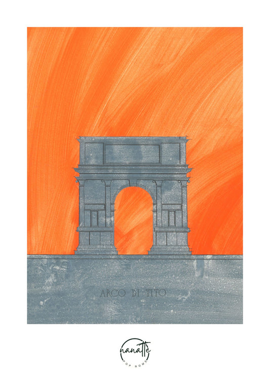 affiche de l'arc de Titus à Rome