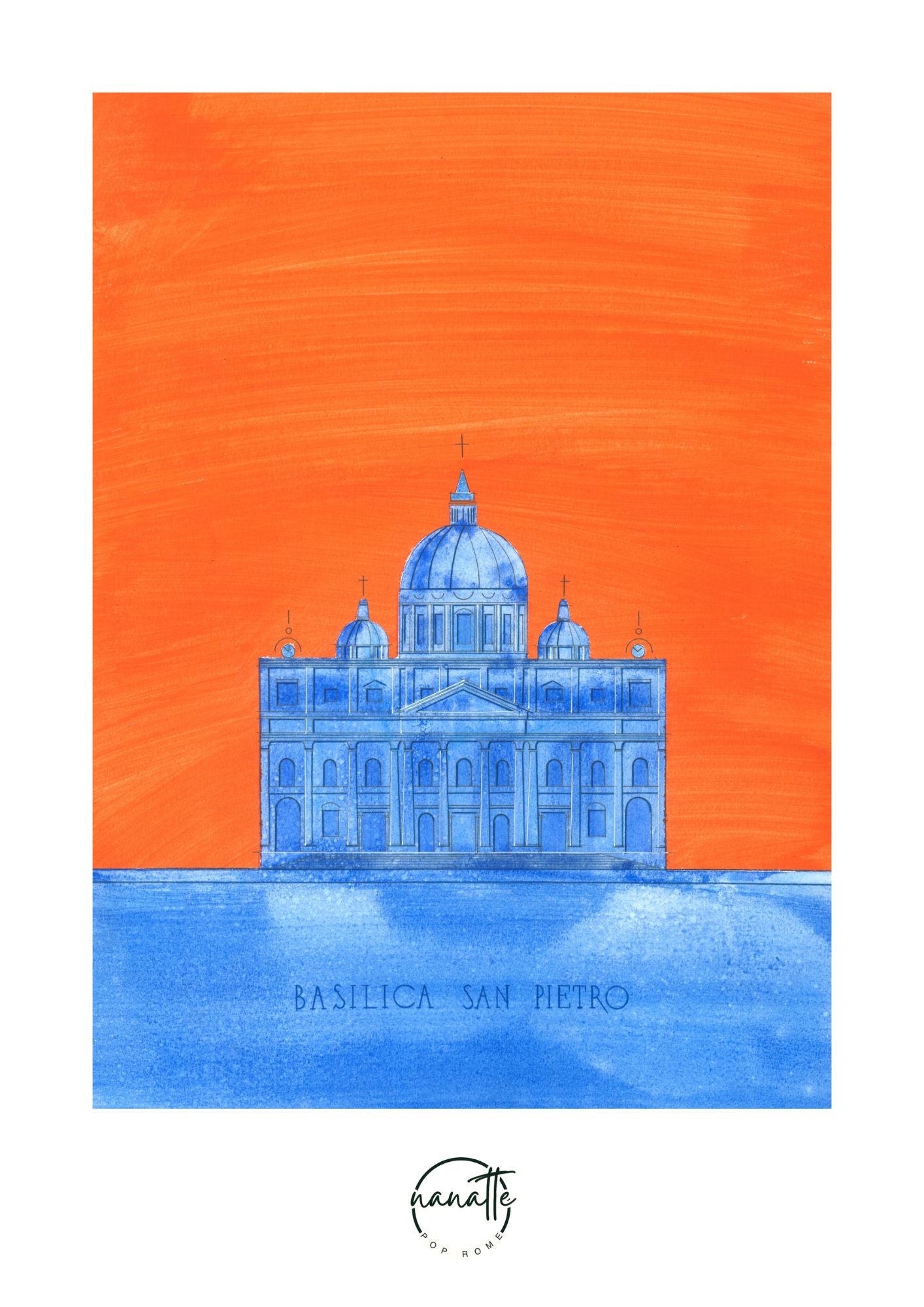 affiche de la basilique Saint-Pierre à Rome