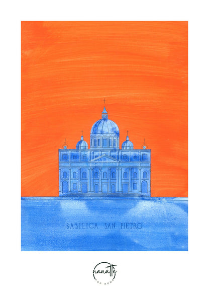 affiche de la basilique Saint-Pierre à Rome