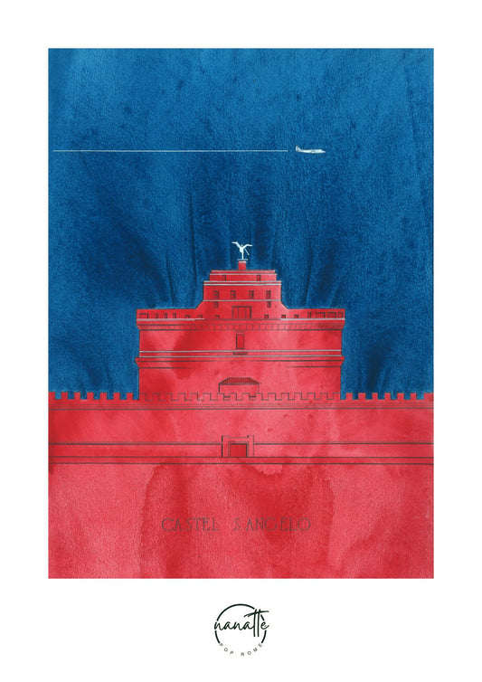affiche du château Saint-Ange à Rome
