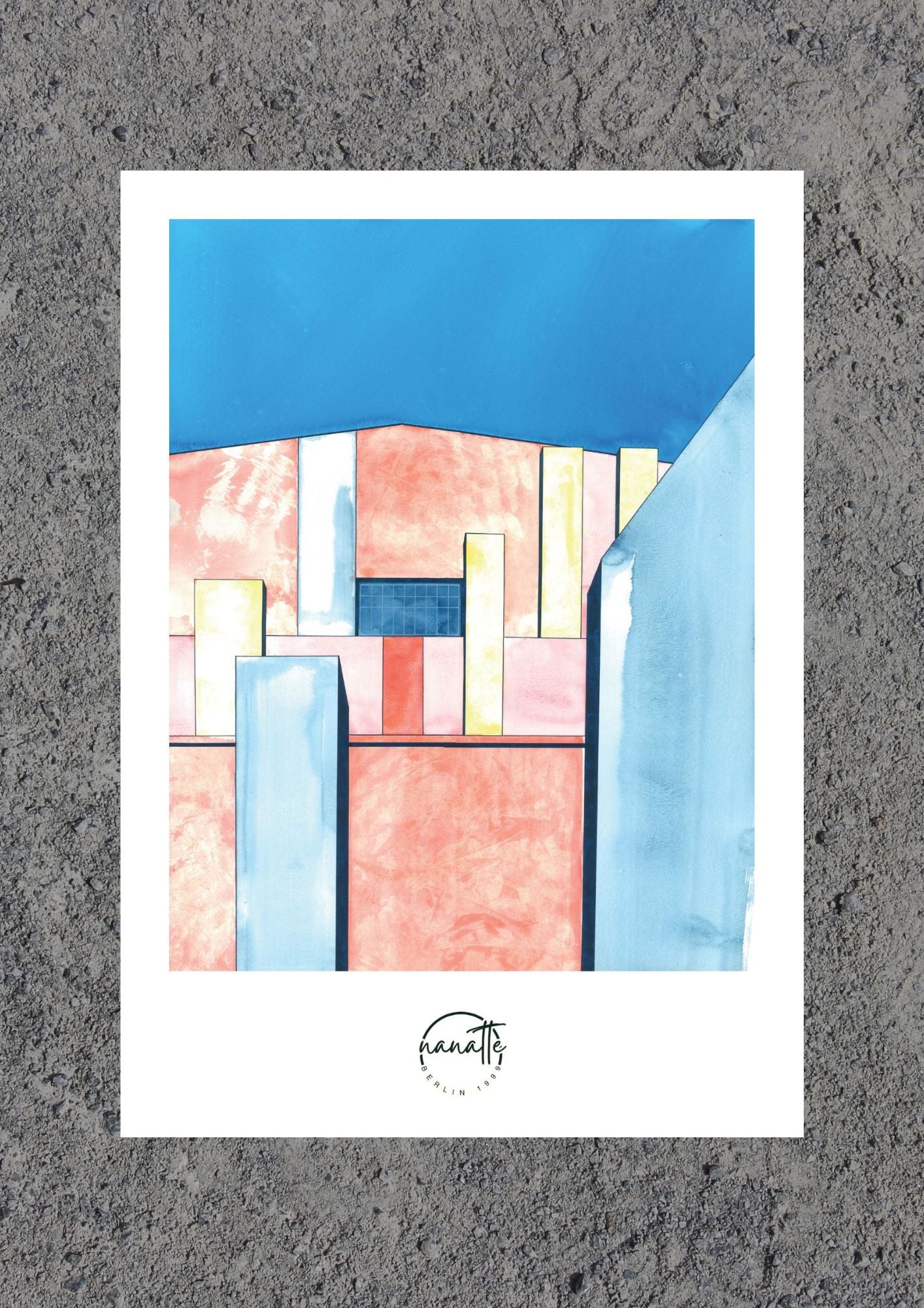 Affiche picturale murs bâtiments industriels paysage urbain Berlin