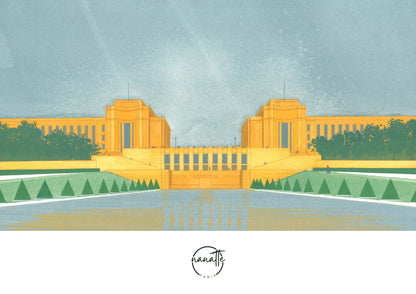 affiche des jardins du Trocadéro et du Palais de Chaillot