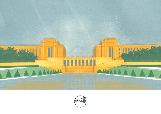 affiche des jardins du Trocadéro et du Palais de Chaillot