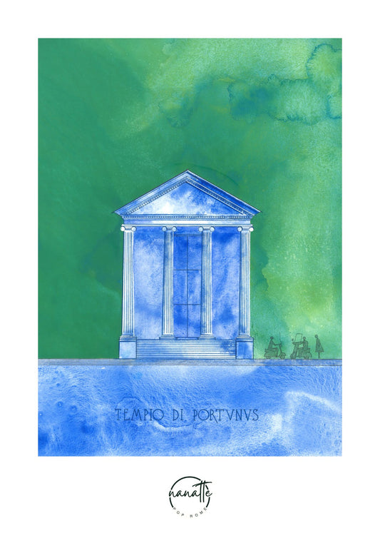 affiche du temple de Portunus à Rome