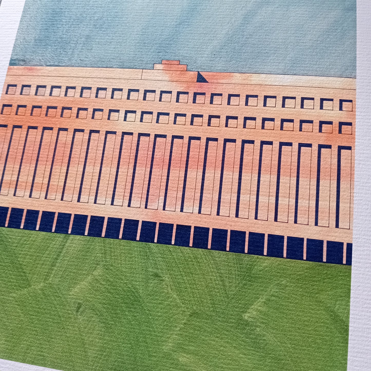 dessin de l'aéroport de Tempelhof à Berlin