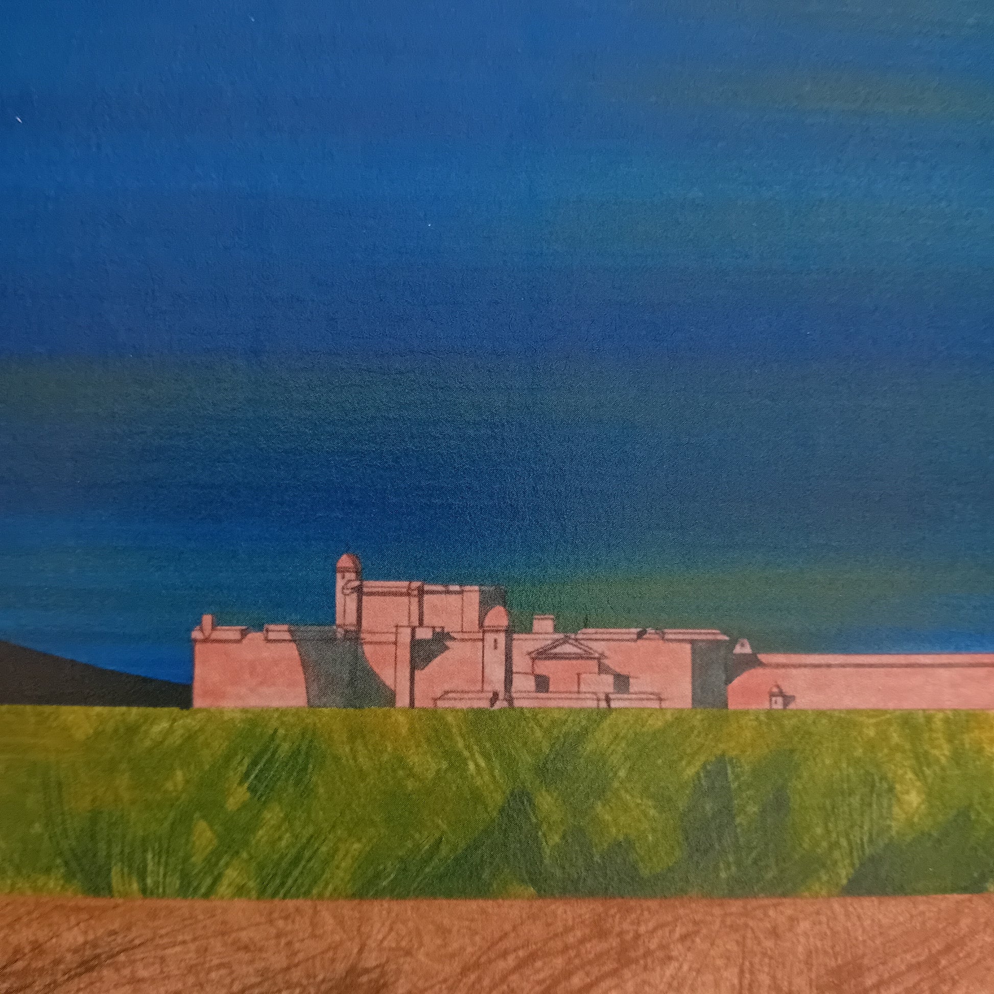 dessin de la forteresse de Salses en France