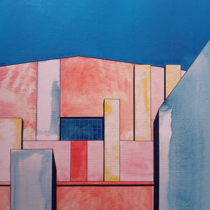 dessin d'une architecture industrielle berlinoise