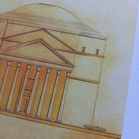 dessin du Panthéon à Rome